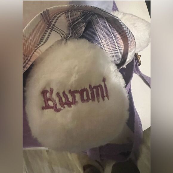Kuromi Plush Backpack Shoulder Bag 12” Inch Plush Purse With Straps - Picture 2 of 13